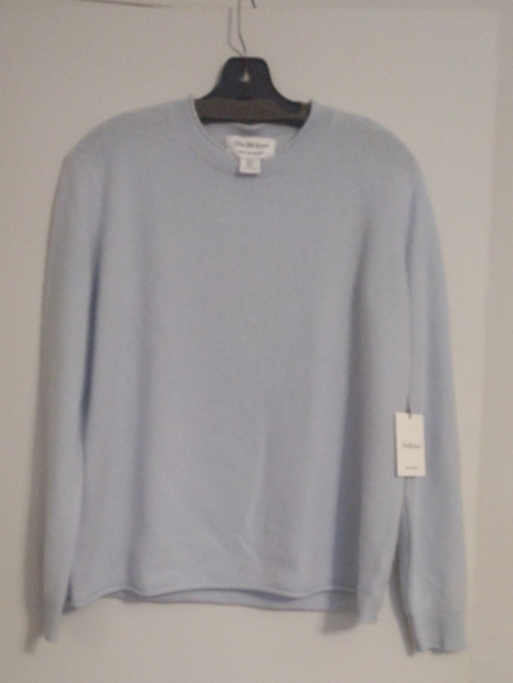 Saks Fifth Avenue Light Blue Crewneck Sweater